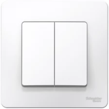 Выключатель 2х1-полюсный Schneider Electric BLNVS010501 Blanca, 10 А, белый