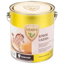 Декоративная пропитка для дерева Veres Junior Lazura №21, матовая, 0,25 л, темно-синяя